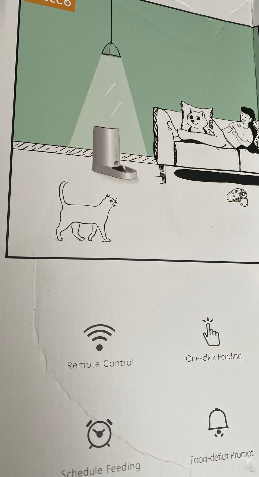 ROJECO fôrautomat 4 L med WiFi og app for katt og hund
