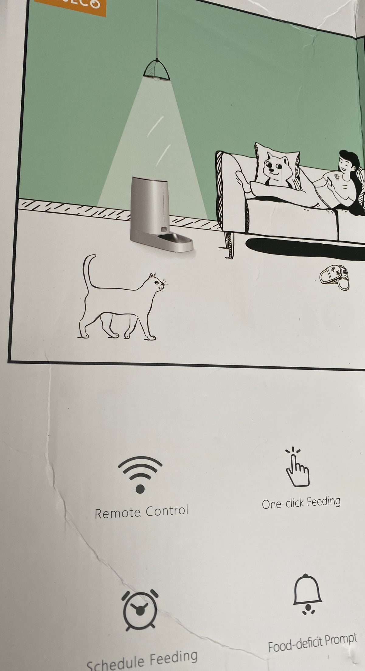 ROJECO fôrautomat 4 L med WiFi og app for katt og hund