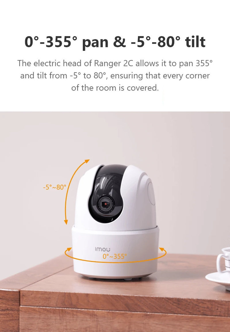 IMOU 4MP 1080P Ranger 2C IP Camera 360° Camera Human Detection Night Vision Baby Home Security Surveillance Wireless Wifi Camera
