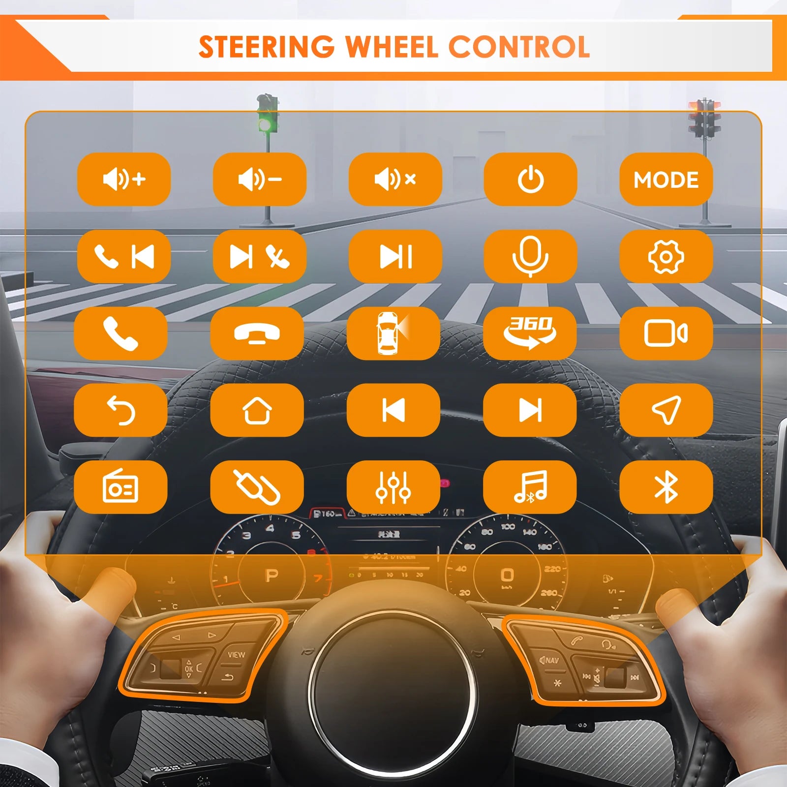 10.1" Car Android Intelligent System for Renault Kangoo 2019 - 2025 Radio Multimedia Player Carplay 4G WIFI GPS 360 Camera
