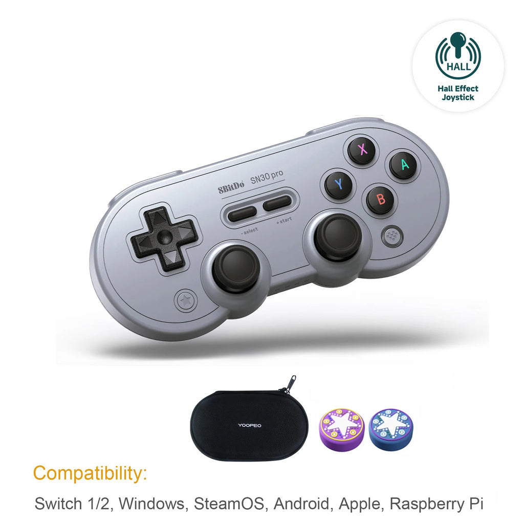 8Bitdo SN30 Pro Bluetooth Wireless Gaming Controller with  Effect for Switch 2 Macos Android Raspberry Pi Windows Steam Deck