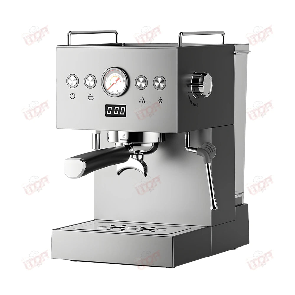 EC58 Semi-Automatic Espresso Machine Stainless Steel 15Bar Coffee Maker with PID Temperature Control ULKA Pump 1300W