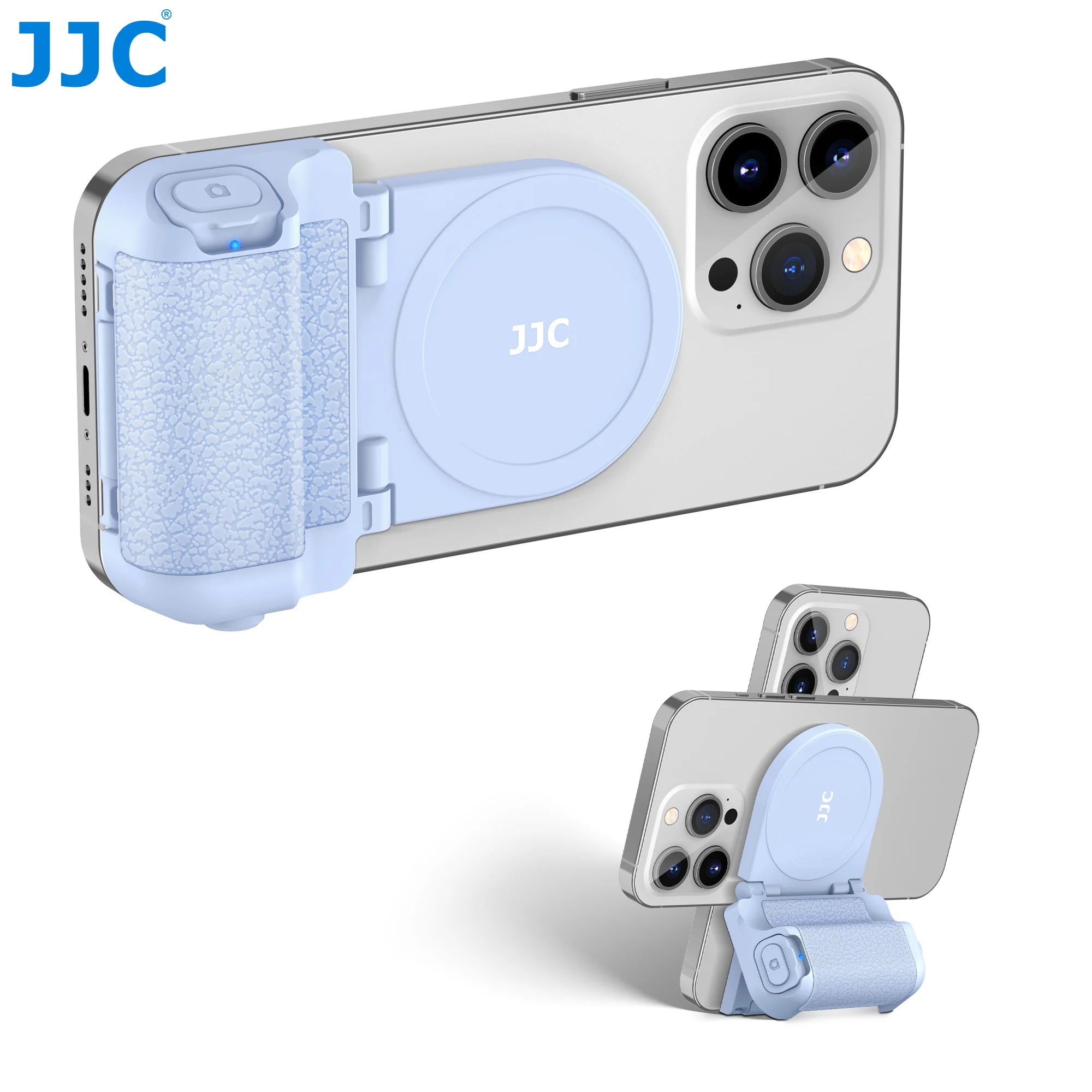 JJC Magnetic Snapgrip Phone Camera Shutter Hand Grip Smartphone Holder Wireless Shutter Remote Handle for Iphone 16 15 Samsung S