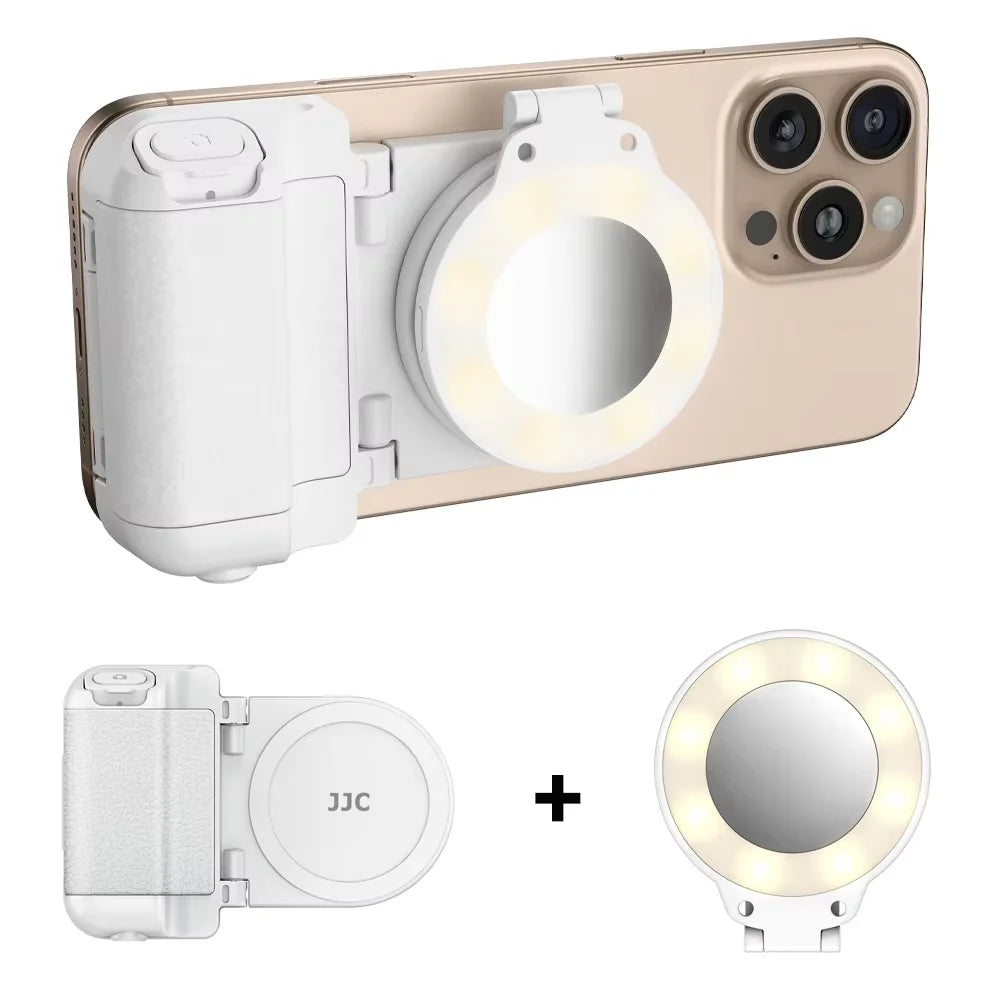 JJC Magnetic Snapgrip Phone Camera Shutter Hand Grip Smartphone Holder Wireless Shutter Remote Handle for Iphone 16 15 Samsung S
