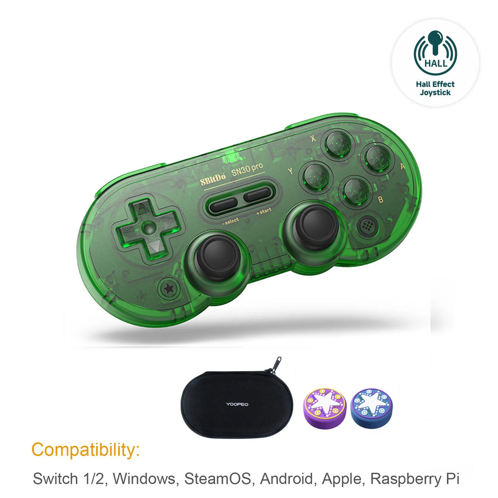 8Bitdo SN30 Pro Bluetooth Wireless Gaming Controller with  Effect for Switch 2 Macos Android Raspberry Pi Windows Steam Deck