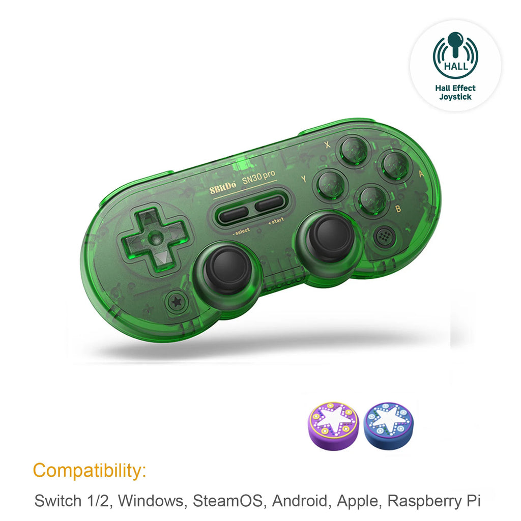 8Bitdo SN30 Pro Bluetooth Wireless Gaming Controller with  Effect for Switch 2 Macos Android Raspberry Pi Windows Steam Deck