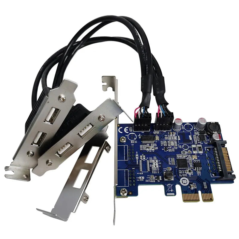 PCIe USB intern utvidelseskort – 9-pin USB 2.0, Bluetooth, Wi-Fi, PCI-E adapter