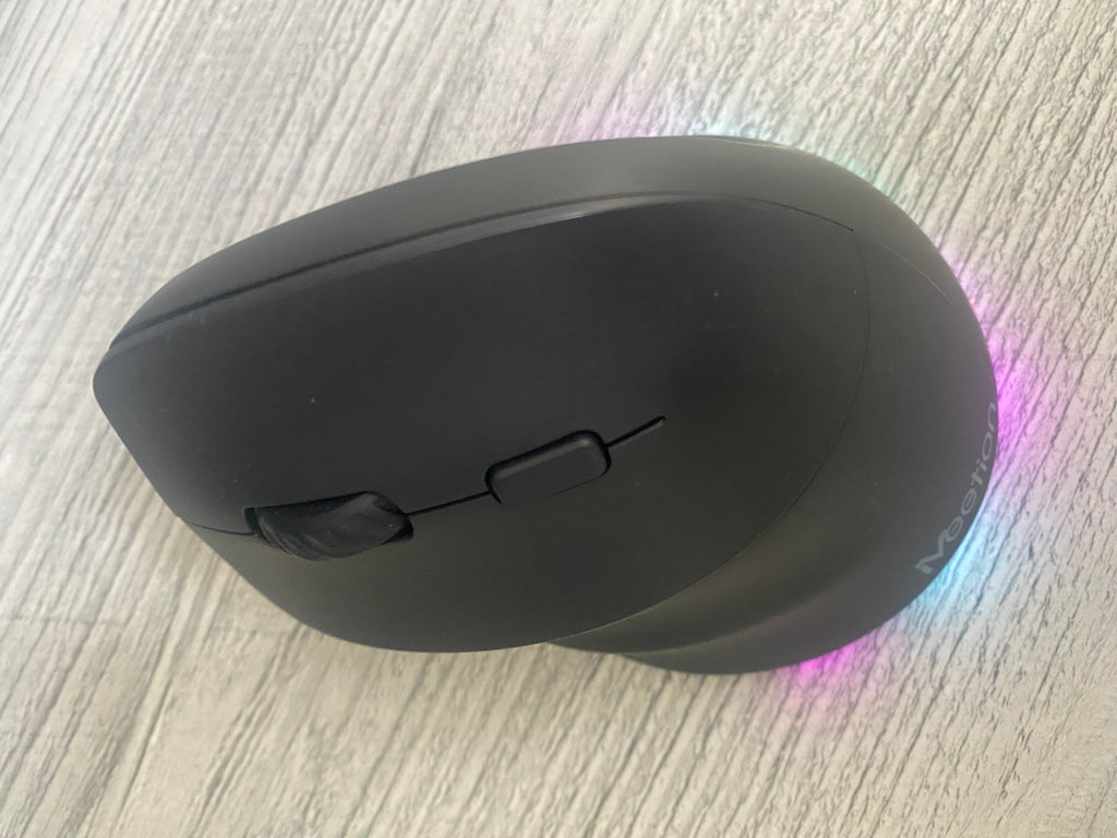 Meetion Ergonomisk Vertikal Mus – Trådløs Bluetooth med RGB