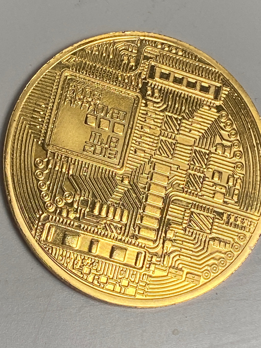 Bitcoin Minnemynt – Fysisk Samlermynt med Gullbelegg