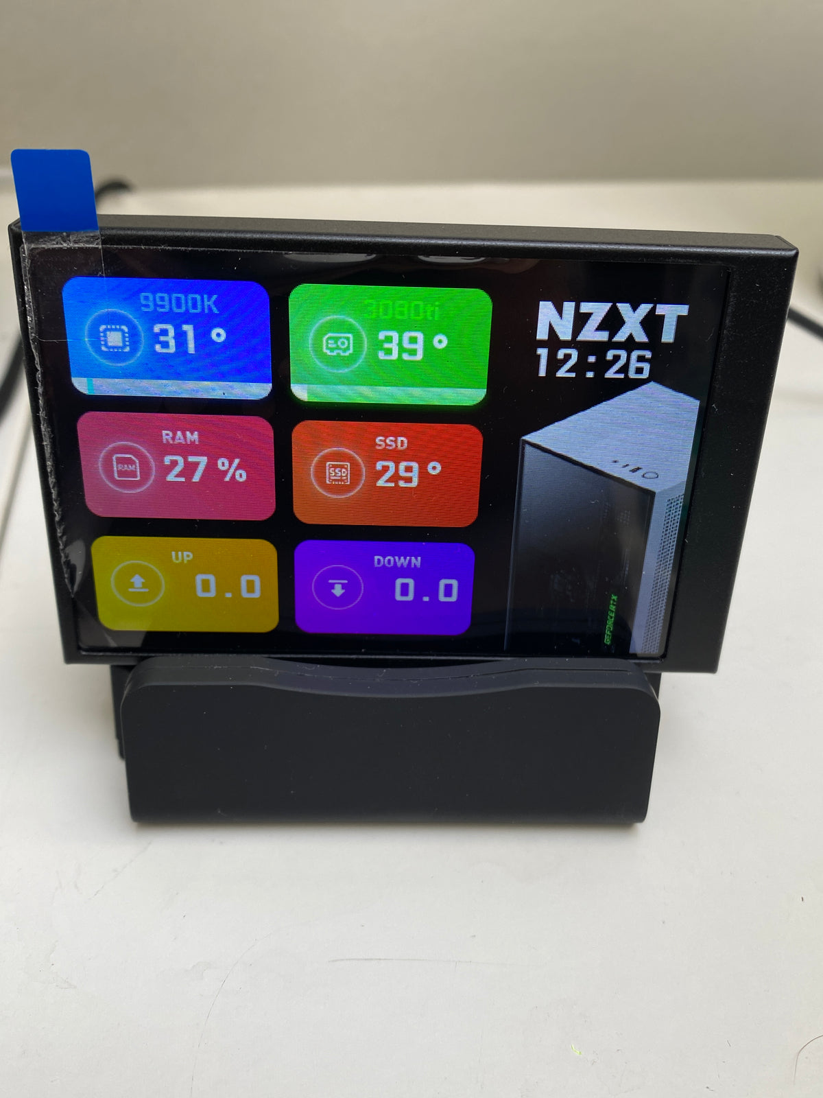TURZX / Turing Smart Screen - Sekundærskjerm – Brukt med laderbase (Bundle)