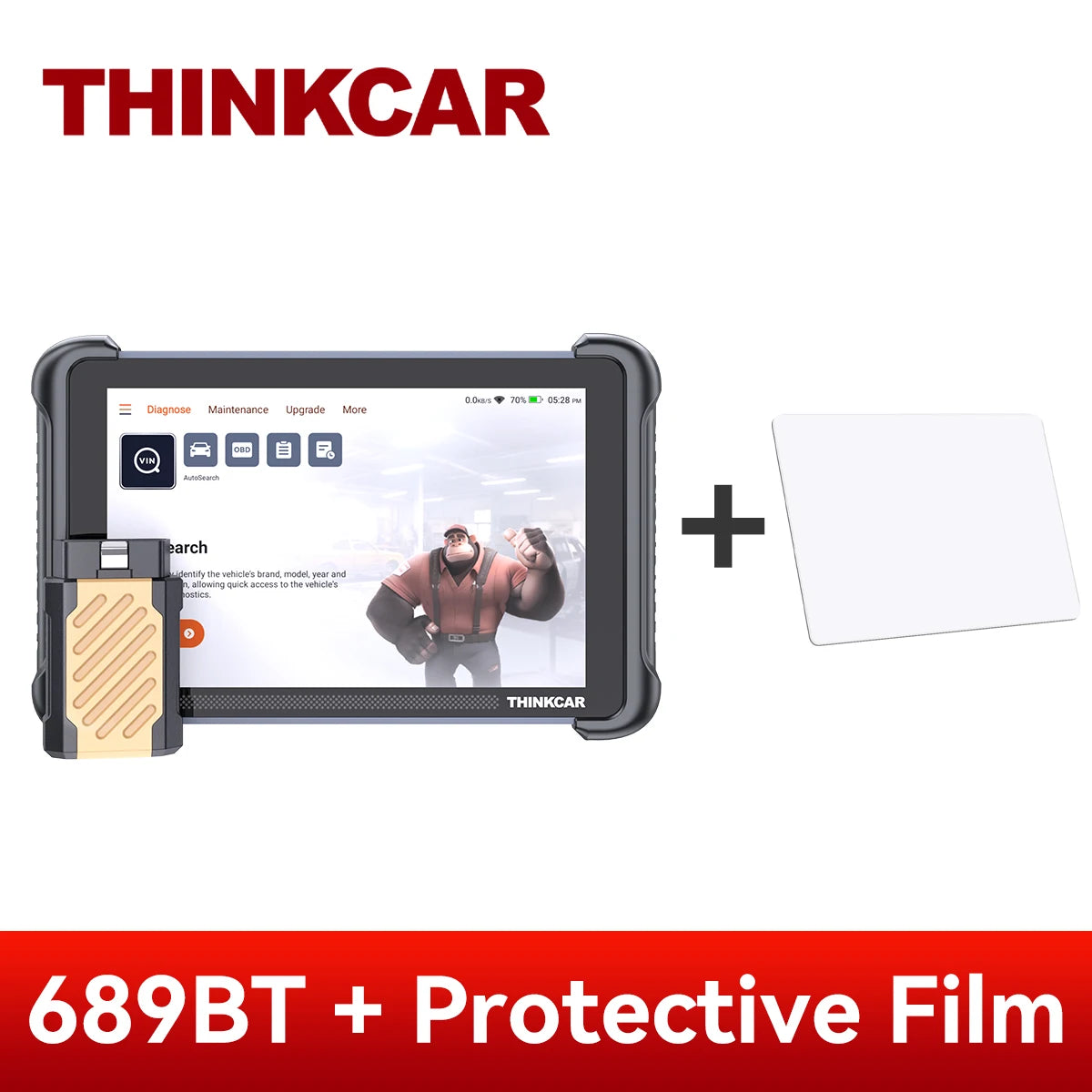 THINKCAR THINKSCAN 689BT – OBD2 Diagnoseverktøy med Nøkkelprogrammering, ECU Coding, CANFD og DOIP