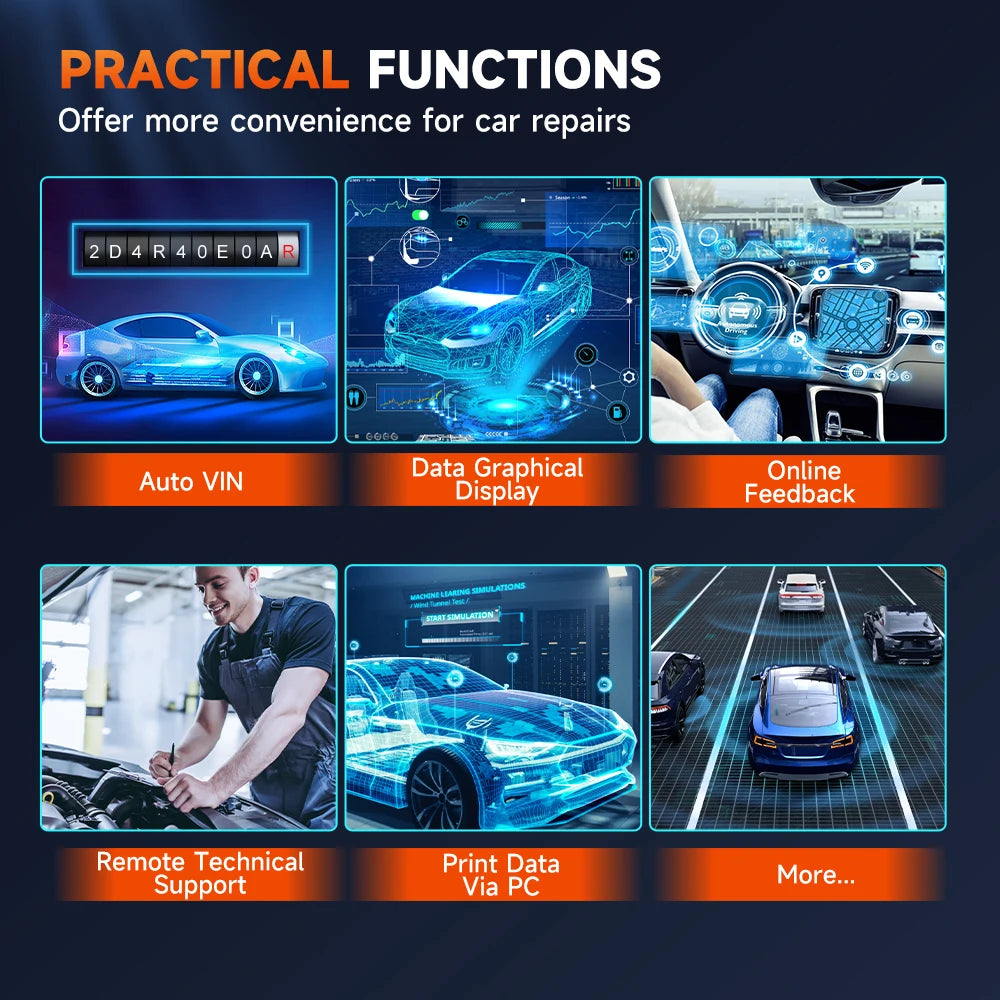 FOXWELL GT60 – Profesjonelt OBD2 Diagnostikkverktøy med Full Systemdiagnose og Toveis Kontroll