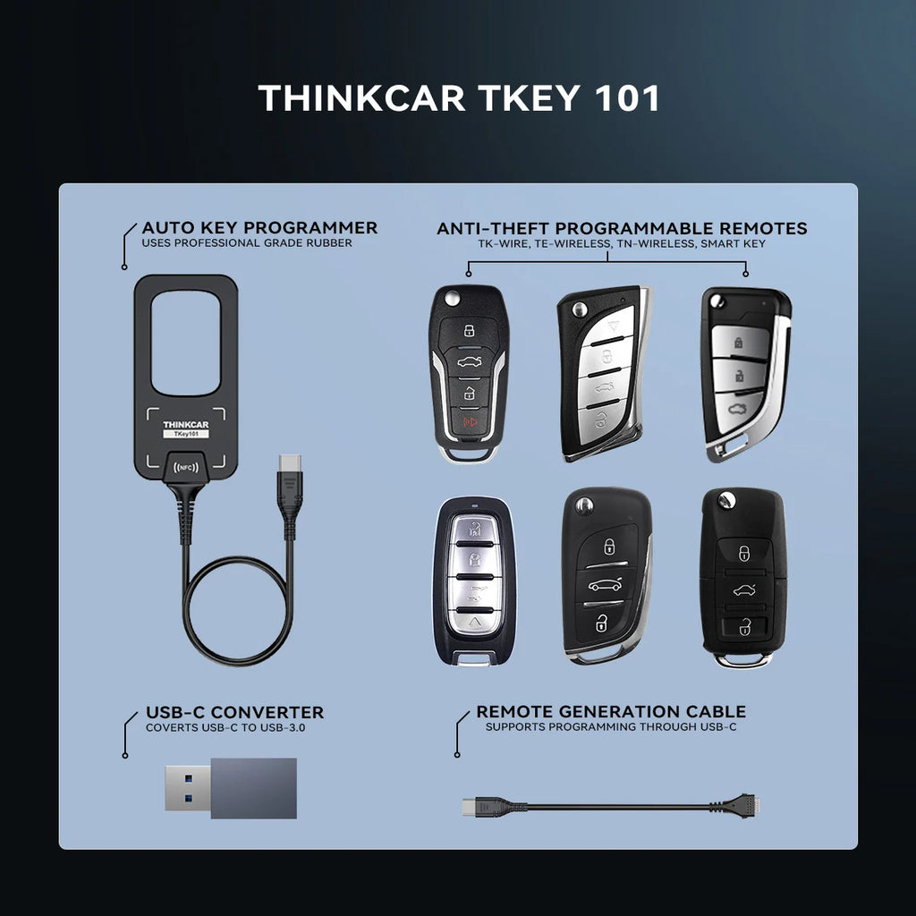 THINKCAR THINKSCAN 689BT – OBD2 Diagnoseverktøy med Nøkkelprogrammering, ECU Coding, CANFD og DOIP