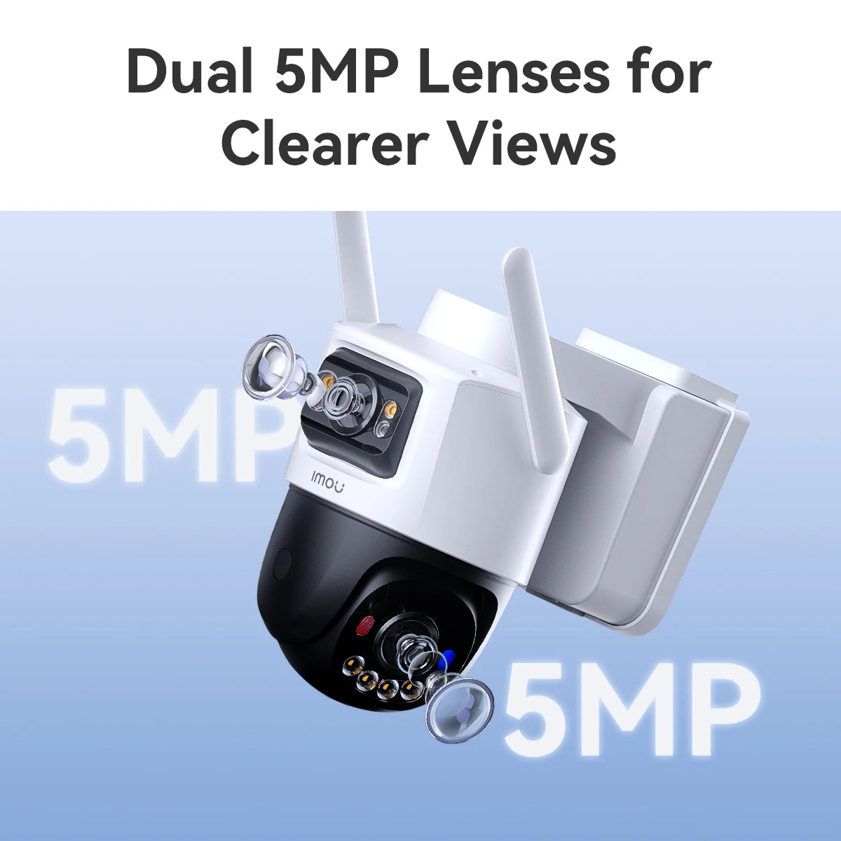 IMOU AOV Dual 10MP – Solcelledrevet 4G/WiFi PTZ Sikkerhetskamera med Dobbel Linse
