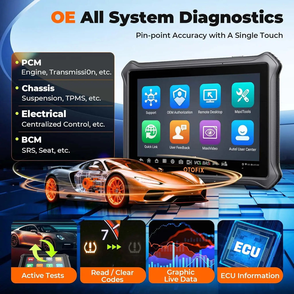 OTOFIX D1 Lite profesjonell OBD2 skanner 2 års gratis oppdatering