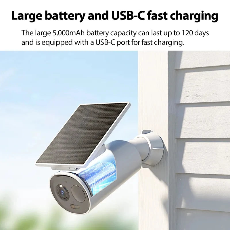 IMOU Cell 3C All In One – Trådløst Sikkerhetskamera med Innebygd Solcellepanel og 5000mAh Batteri