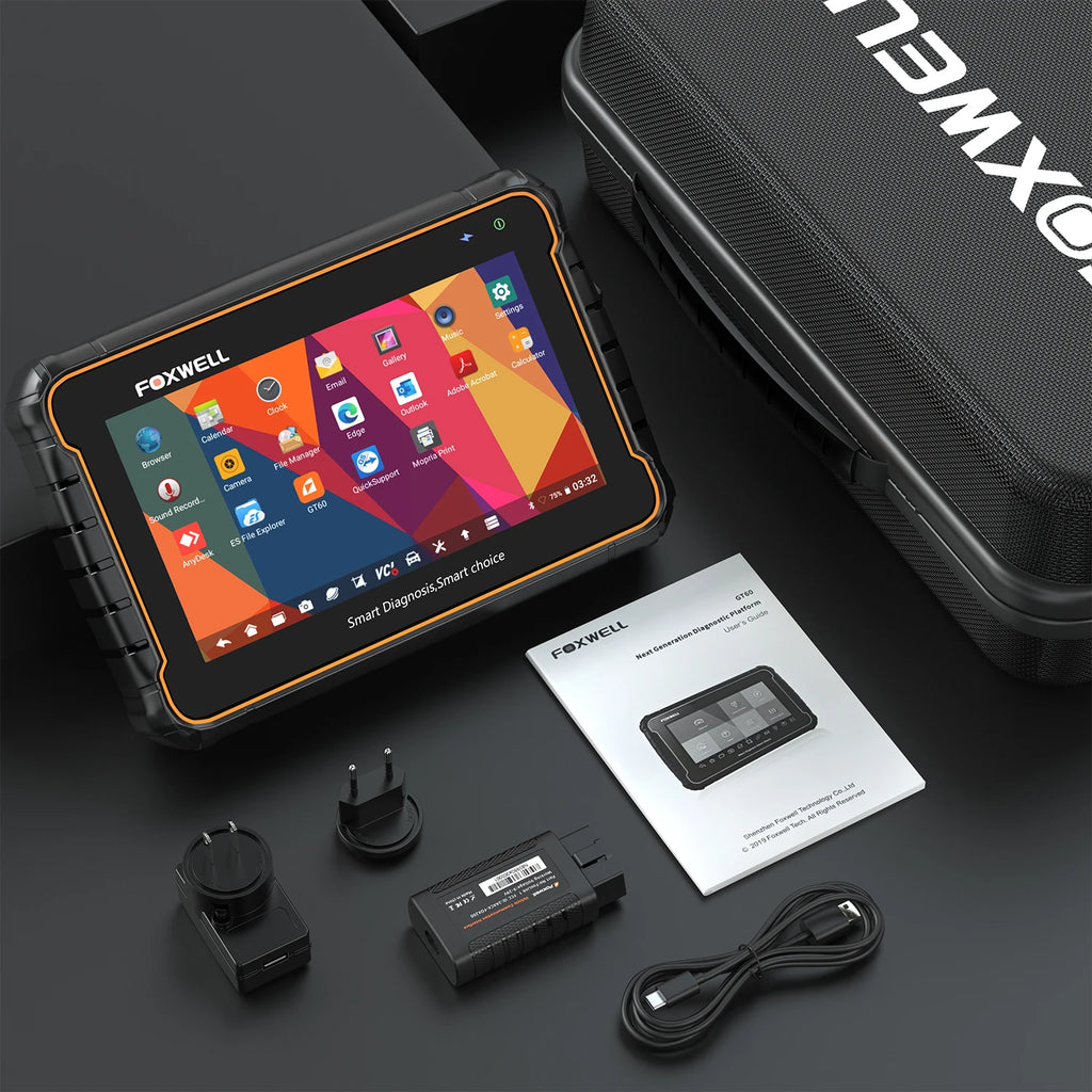 FOXWELL GT60 – Profesjonelt OBD2 Diagnostikkverktøy med Full Systemdiagnose og Toveis Kontroll