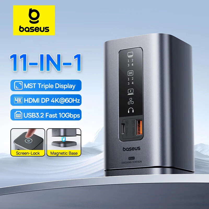 Baseus Spacemate USB-C Dokkingstasjon 