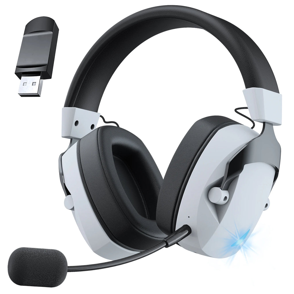 Acinaci 2.4GHz Trådløst Gaming Headset – PS5, PS4, PC | Bluetooth med Mikrofon