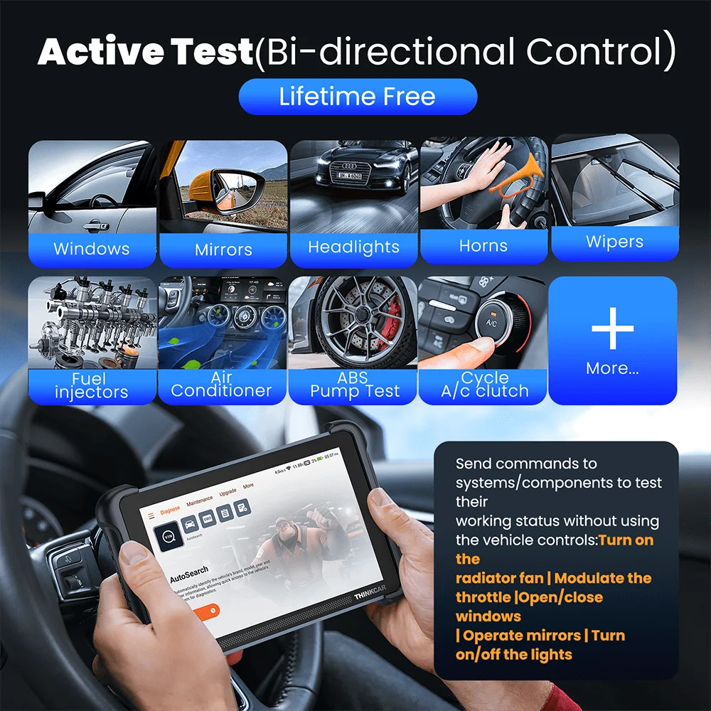 THINKCAR THINKSCAN 689BT – OBD2 Diagnoseverktøy med Nøkkelprogrammering, ECU Coding, CANFD og DOIP