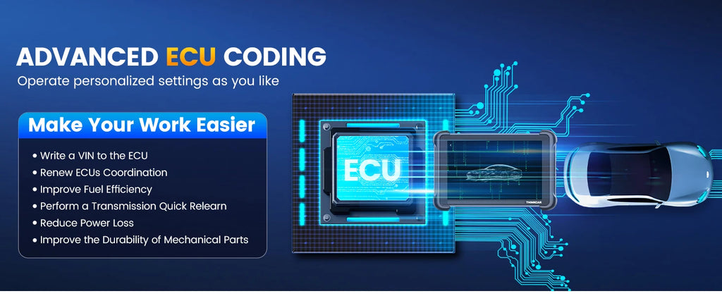 THINKCAR THINKSCAN 689BT – OBD2 Diagnoseverktøy med Nøkkelprogrammering, ECU Coding, CANFD og DOIP