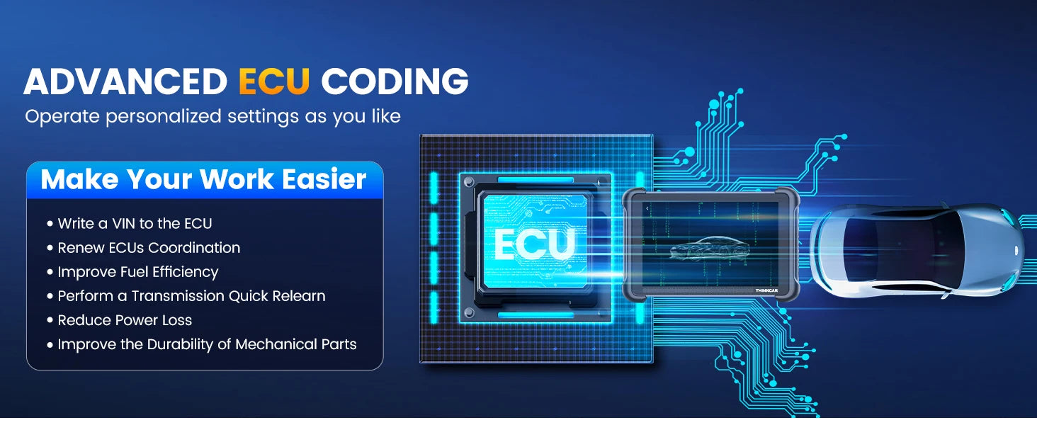 THINKCAR THINKSCAN 689BT – OBD2 Diagnoseverktøy med Nøkkelprogrammering, ECU Coding, CANFD og DOIP
