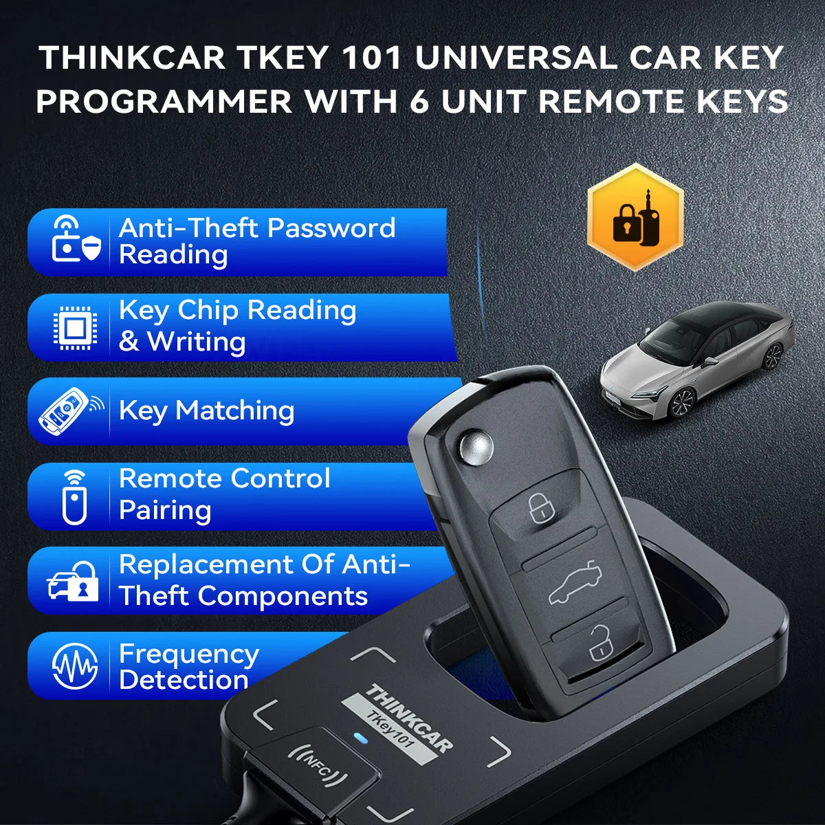 THINKCAR THINKSCAN 689BT – OBD2 Diagnoseverktøy med Nøkkelprogrammering, ECU Coding, CANFD og DOIP