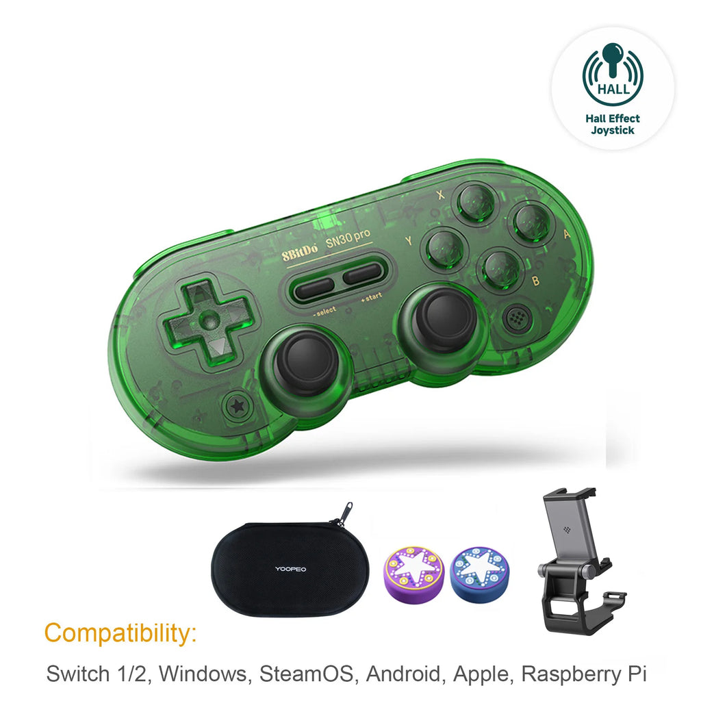 8Bitdo SN30 Pro Bluetooth Wireless Gaming Controller with  Effect for Switch 2 Macos Android Raspberry Pi Windows Steam Deck
