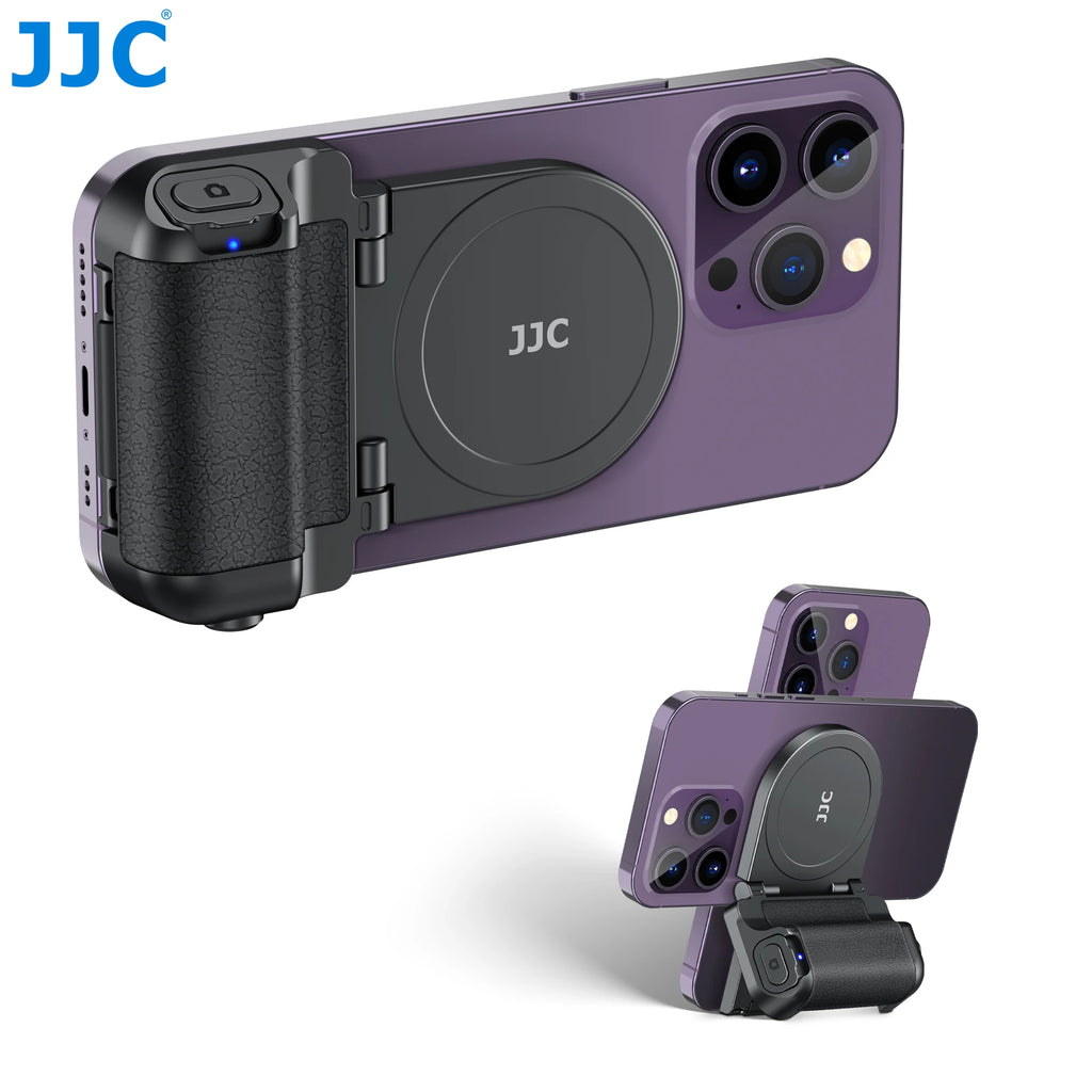 JJC Magnetic Snapgrip Phone Camera Shutter Hand Grip Smartphone Holder Wireless Shutter Remote Handle for Iphone 16 15 Samsung S