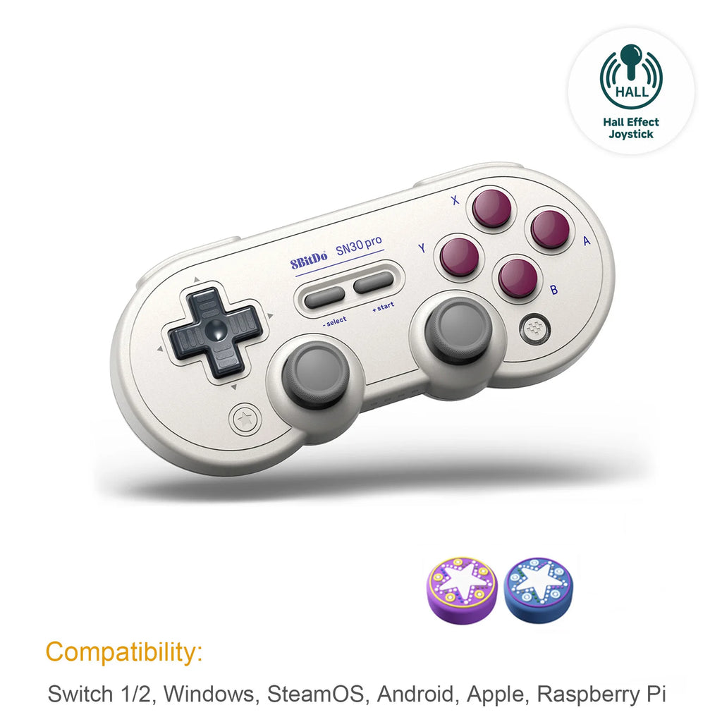 8Bitdo SN30 Pro Bluetooth Wireless Gaming Controller with  Effect for Switch 2 Macos Android Raspberry Pi Windows Steam Deck
