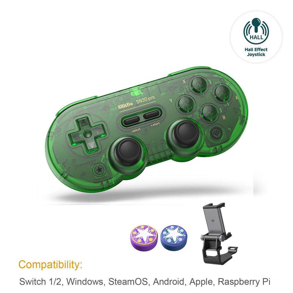 8Bitdo SN30 Pro Bluetooth Wireless Gaming Controller with  Effect for Switch 2 Macos Android Raspberry Pi Windows Steam Deck